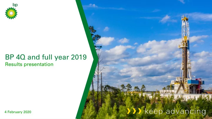 bp 4q and full year 2019