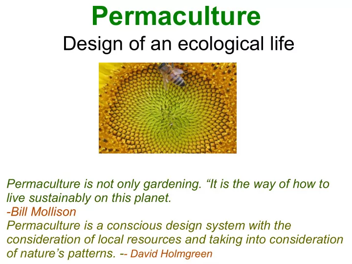 permaculture