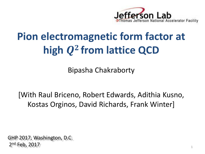 high from lattice qcd