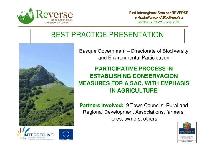 best practice presentation