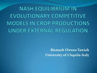 Bismark Owusu Tawiah University of LAquila -Italy  OVERVIEW  Introduction  Competitive