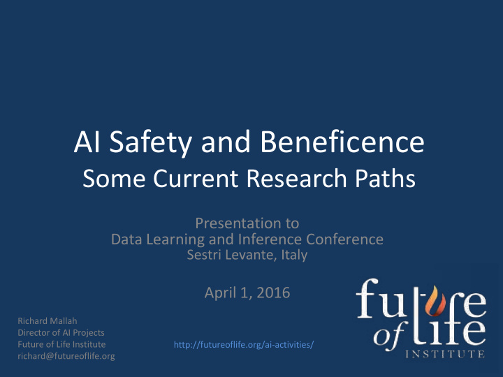 ai safety and beneficence