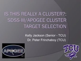 Dr. Peter Frinchaboy (TCU)  Why star clusters?  Open cluster - 100s to 1000s  of stars that