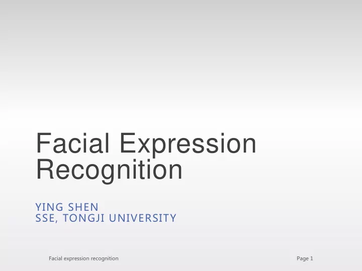 facial expression