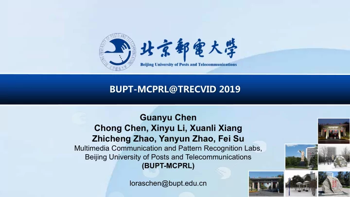 bupt mcprl trecvid 2019