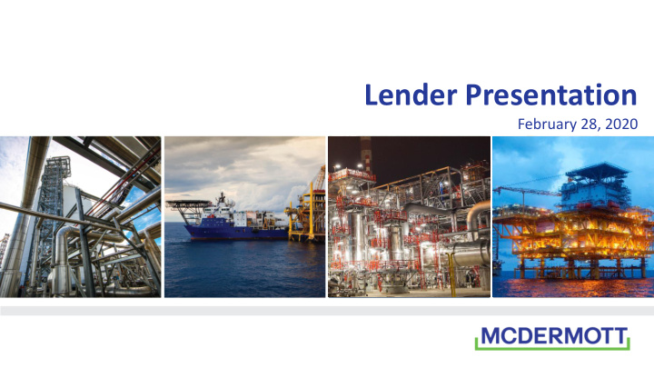 lender presentation