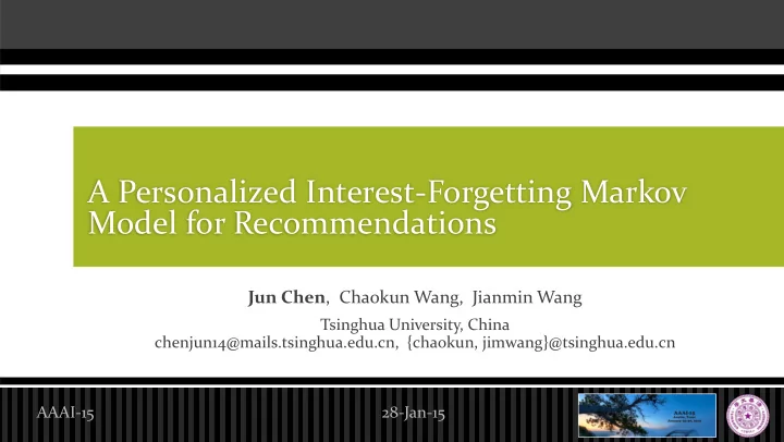 a personalized interest forgetting markov
