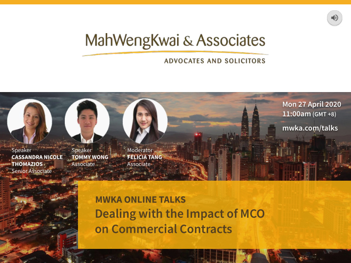 dealing with the impact of mco on commercial contracts 2