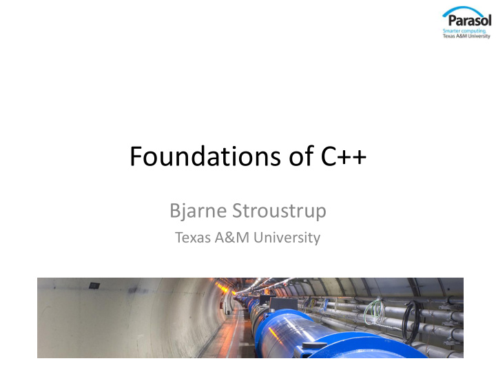 foundations of c