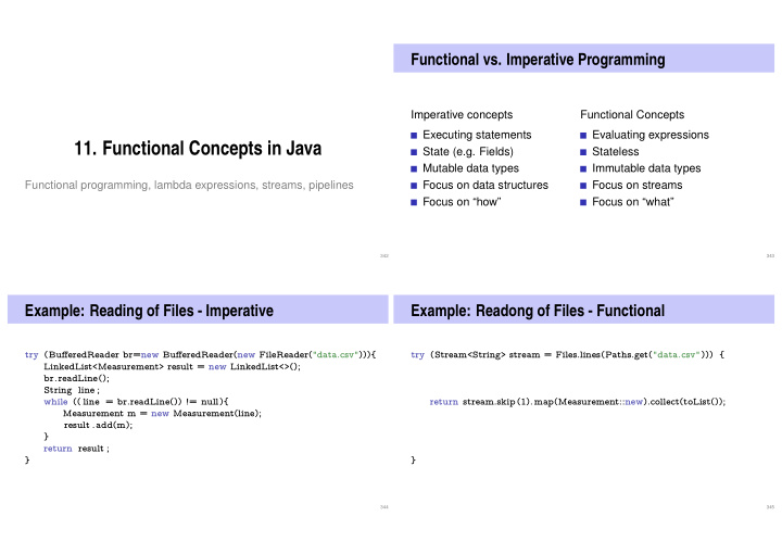 11 functional concepts in java