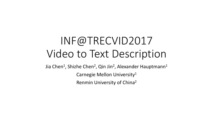video to text description