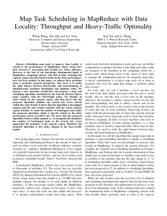 Map Task Scheduling in MapReduce with Data  Locality: Throughput and Heavy-Traffic Optimality