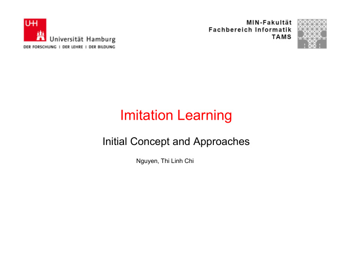 imitation learning
