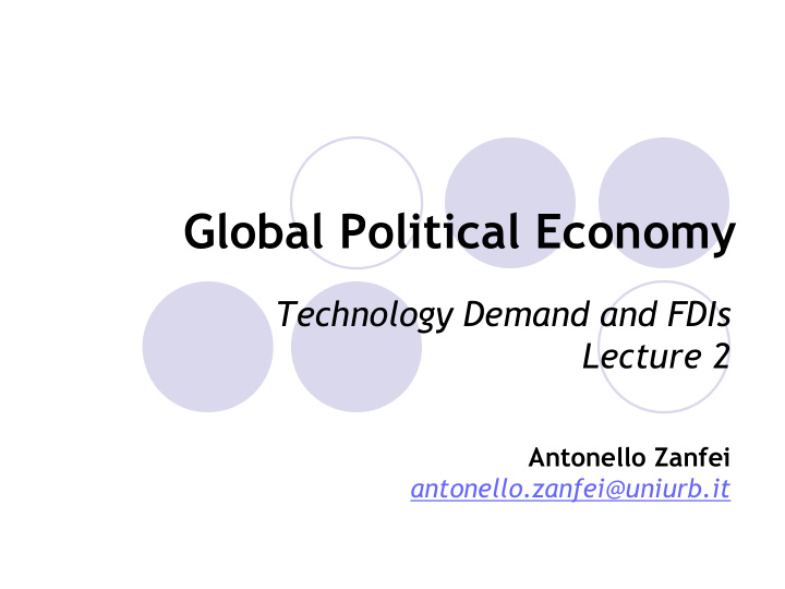 global political economy