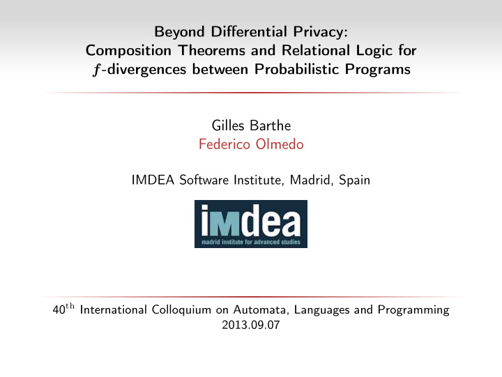 beyond differential privacy composition theorems and