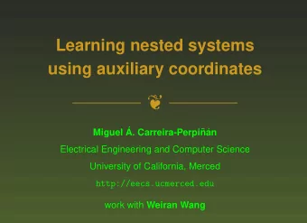 Miguel   A. Carreira-Perpi  n  an  Electrical Engineering and Computer Science