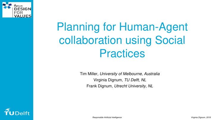 planning for human agent collaboration using social