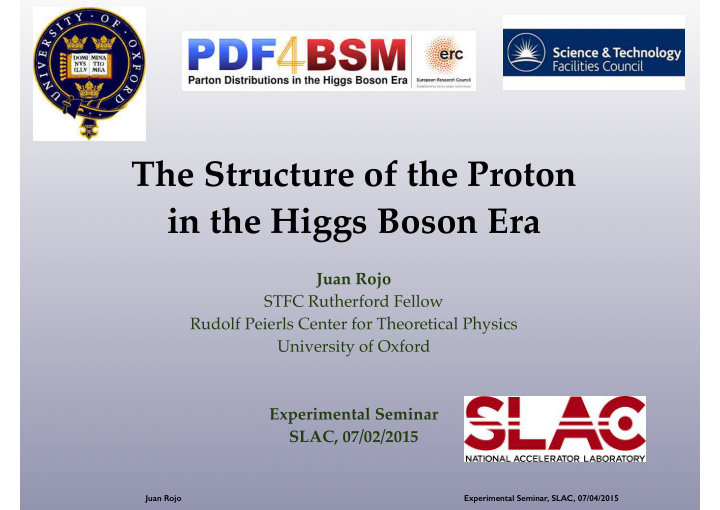 the structure of the proton in the higgs boson era