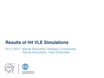Results of H4 VLE Simulations  03.11.2017, Marcel Rosenthal, Nikolaos Charitonidis,  Yannis