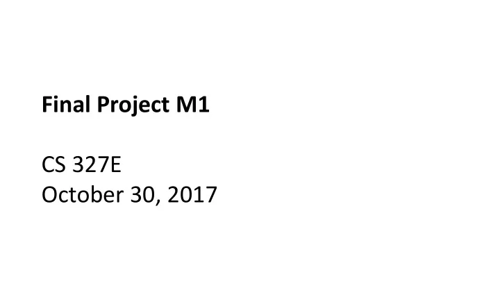 final project m1 cs 327e
