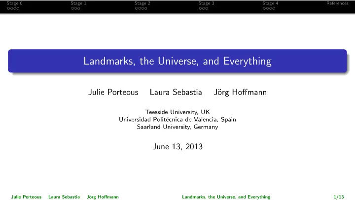 landmarks the universe and everything