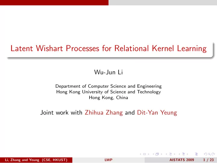 latent wishart processes for relational kernel learning