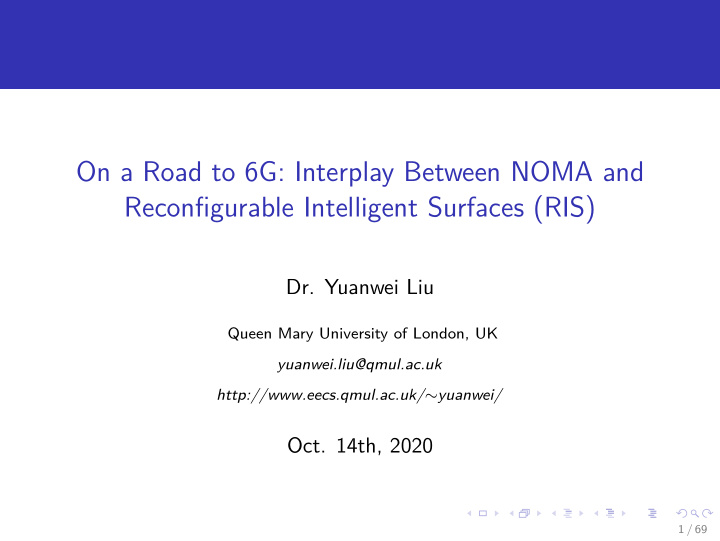 on a road to 6g interplay between noma and reconfigurable