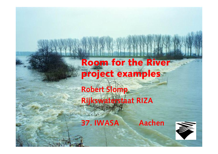 room for the river project examples