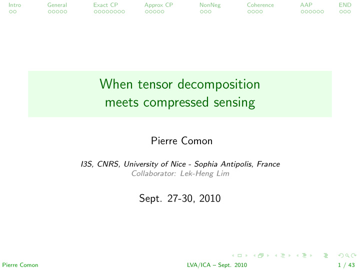 when tensor decomposition meets compressed sensing