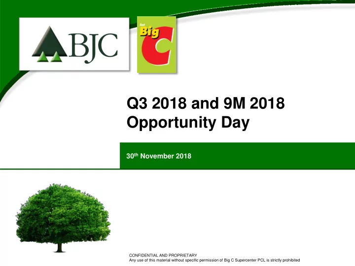 q3 2018 and 9m 2018