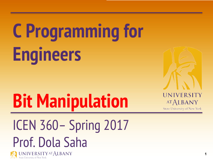 c programming for engineers bit manipulation