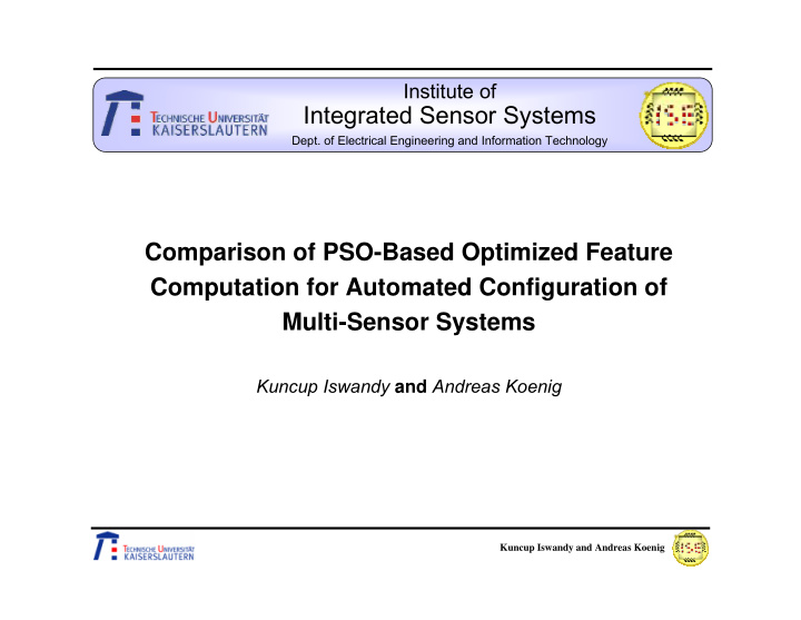 integrated sensor systems