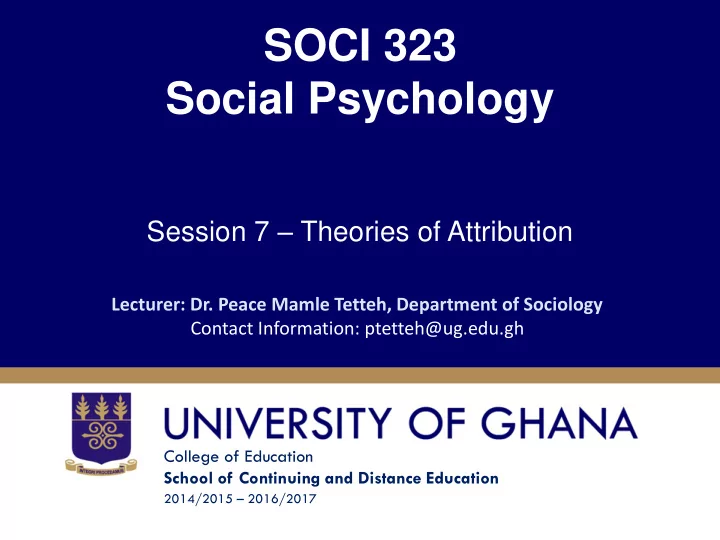 social psychology