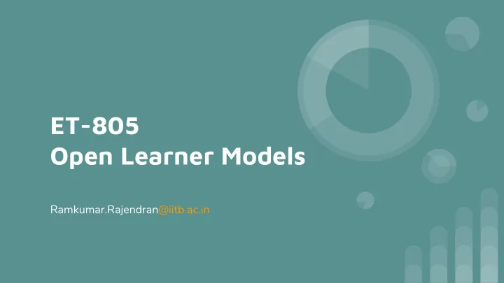 et 805 open learner models
