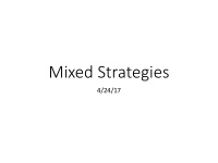 mixed strategies