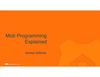 Mob Programming  Explained  Amitai Schleier  2  About Me  Independent software development coach