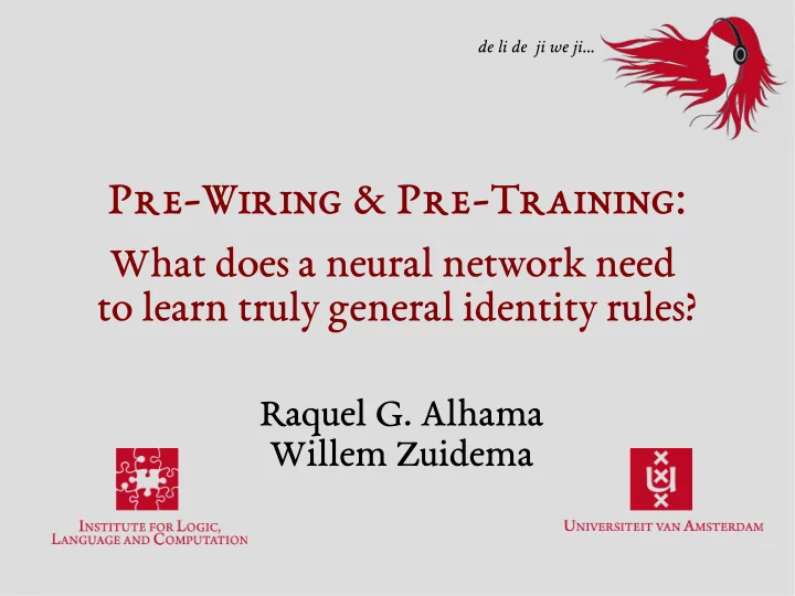 the empirical data do infants generalize identity rules