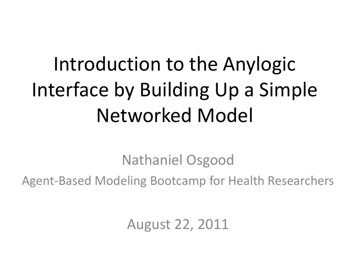 introduction to the anylogic