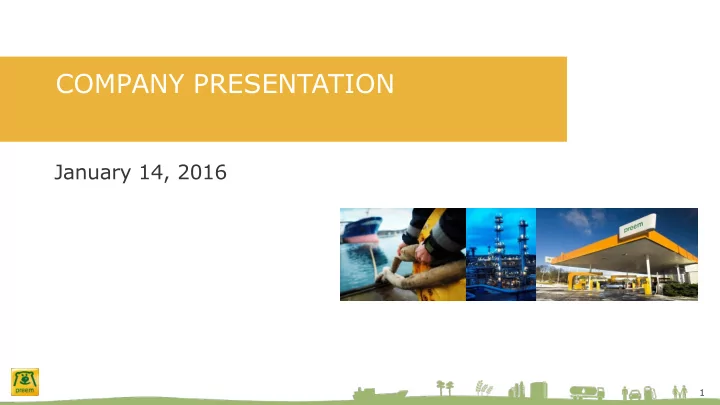 company presentation