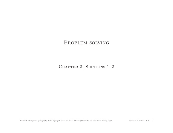 problem solving