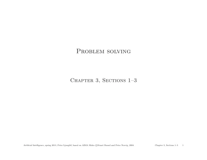 problem solving