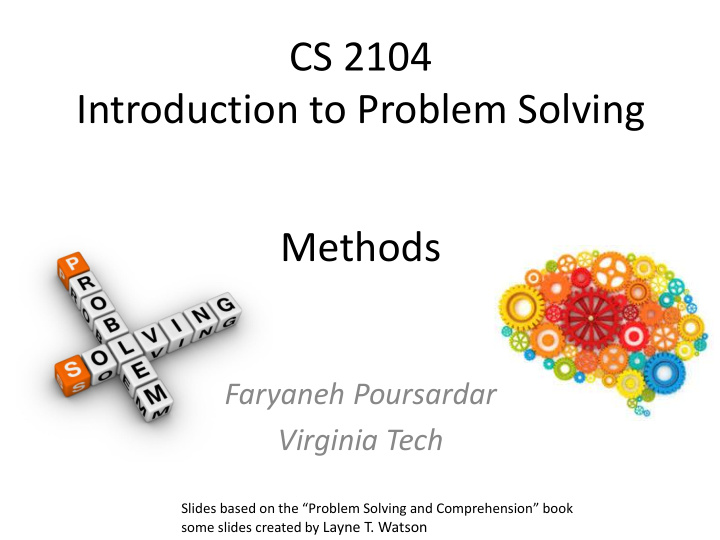 introduction to problem solving methods