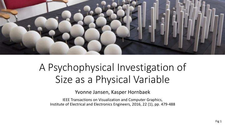 size as a physical variable
