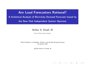 Are Load Forecasters Rational?  A Statistical Analysis of Electricity Demand Forecasts Issued by