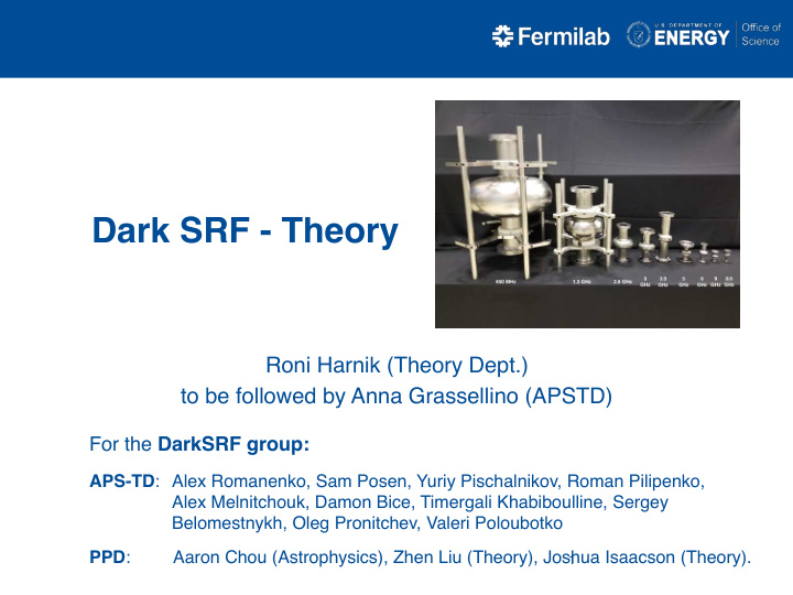 dark srf theory