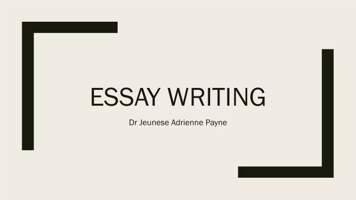 essay writing