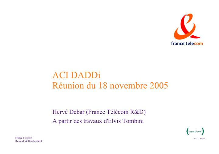 aci daddi r union du 18 novembre 2005