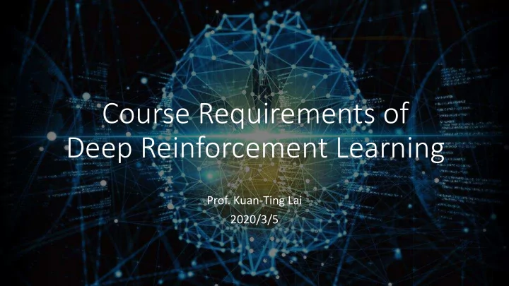 deep reinforcement learning