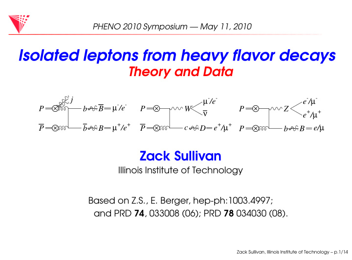 isolated leptons from heavy flavor decays