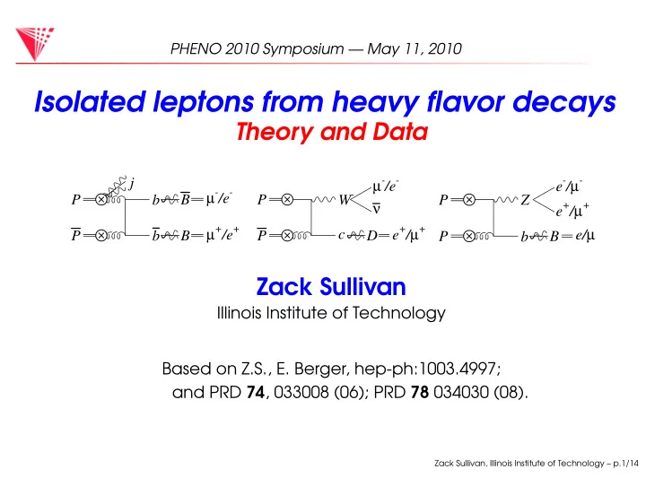 isolated leptons from heavy flavor decays